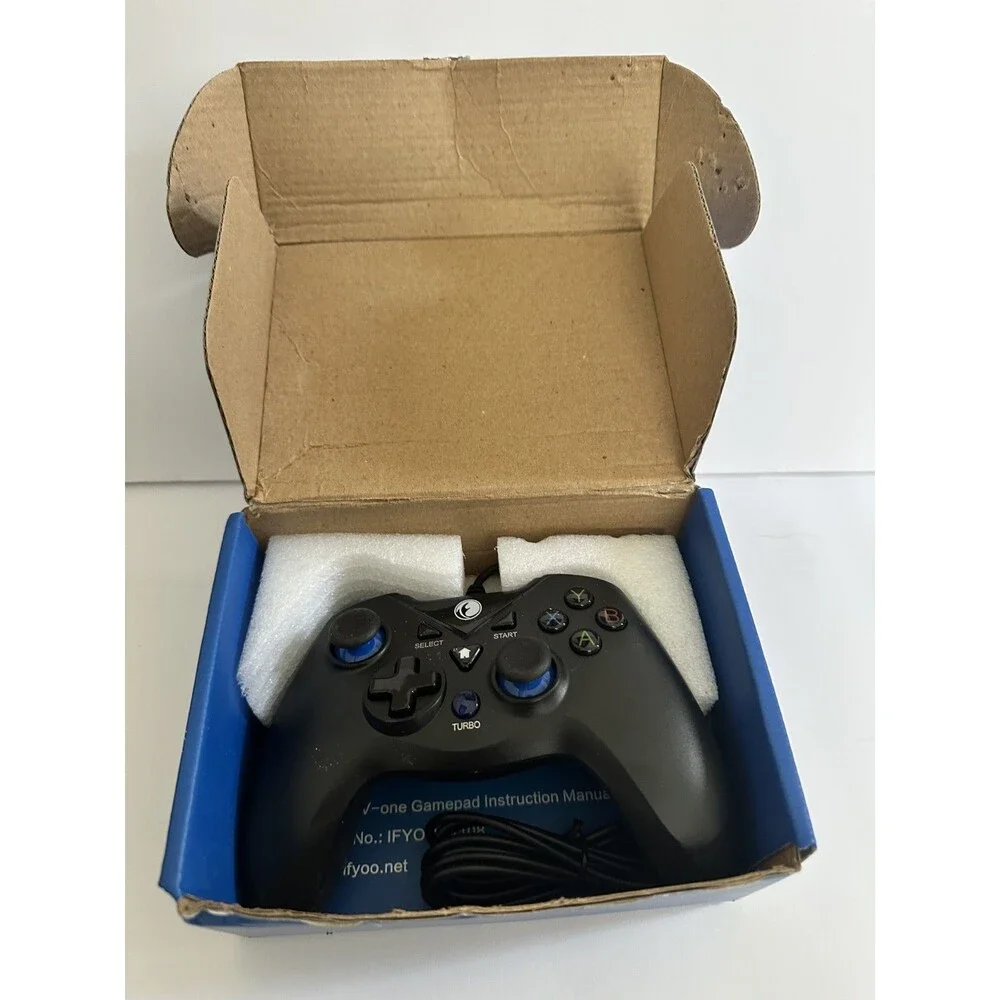 Game Controller Joystick Dual Vibration Black & Blue PS3 / PC / Android